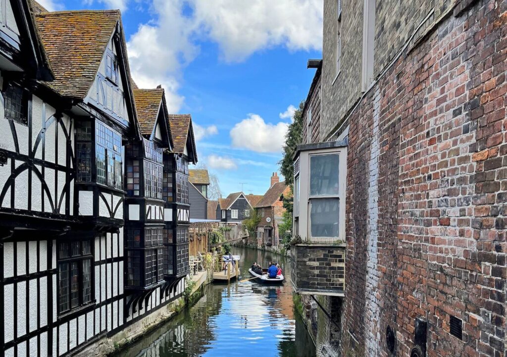 Canterbury, Kent, overlooking the Stour river